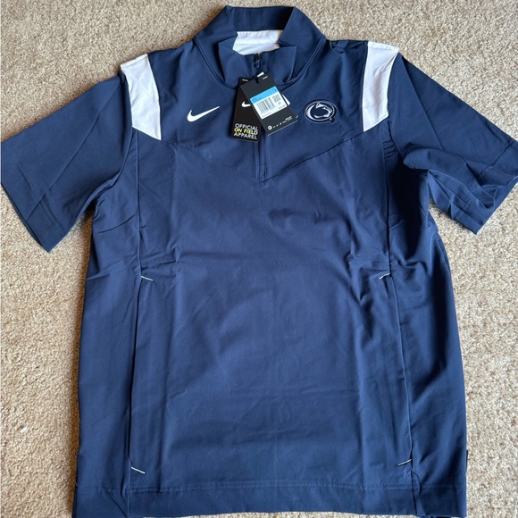 Nike Penn State Nittany Lions 2021 Coaches short sleeve quarter zip jacket PSU - Picture 1 of 16